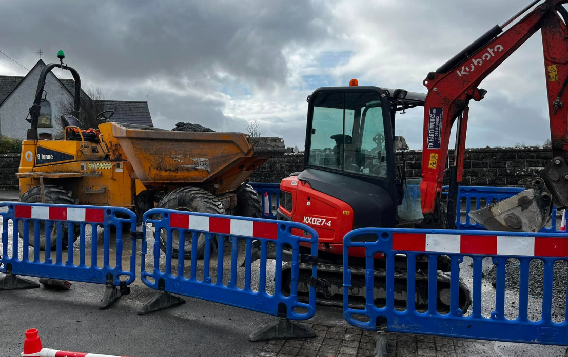 Kubota mini excavator with dumper